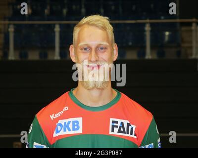 Joueur de handball allemand Matthias Musche SC Magdeburg DHB HBL Liqui Moly saison de ligue de handball 19-20 Banque D'Images