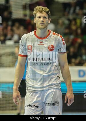 Joueur de handball allemand Tobias Reichmann MT Melsungen DHB Liqui Moly HBL Handball Bundesliga 2019-20 Banque D'Images