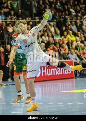 Joueur de handball allemand Tobias Reichmann MT Melsungen DHB Liqui Moly HBL Handball Bundesliga 2019-20 Banque D'Images