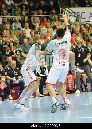 Joueur de handball suédois Albin Lagergren SC Magdeburg Liqui Moly HBL Handball Bundesliga saison 19-20 Banque D'Images