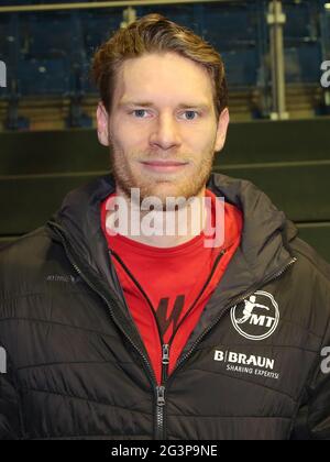 Joueur de handball allemand Tobias Reichmann MT Melsungen DHB Liqui Moly HBL Handball Bundesliga 2019-20 Banque D'Images