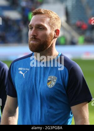 Nico Hammann, joueur de football allemand du FC Carl Zeiss Jena DFB 3e saison de ligue 2019-20 Banque D'Images