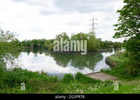 Walthamstow Wetlands Londres N17 Angleterre Royaume-Uni KATHY DEWITT Banque D'Images