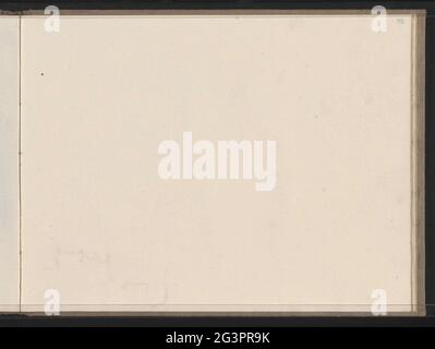 Abkhalatsch du dessin à la craie à la page 112. Page 113 d'un carnet de croquis avec 72 feuilles. Banque D'Images