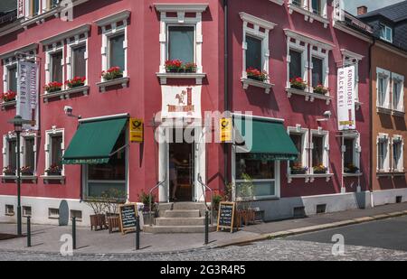 La boulangerie au coin de la rue Banque D'Images