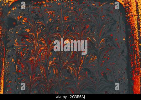 Arrière-plan abstrait marbruant avec des couleurs mélangées Banque D'Images