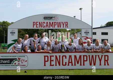 Llandarcy, Neath, pays de Galles 30 mai 2021. Orchard Welsh Premier Women's League match entre Swansea City Dames et Abergavenny Women. Banque D'Images