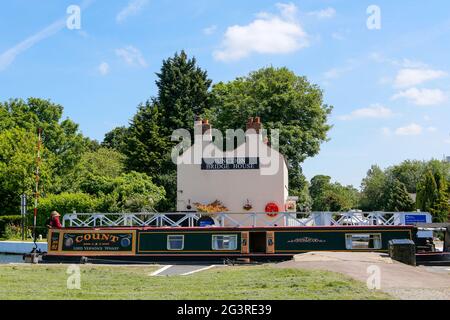 Saul Junction sur les canaux Gloucester, Sharpness et Stroudwater à Gloucestershire, Angleterre, Royaume-Uni Banque D'Images