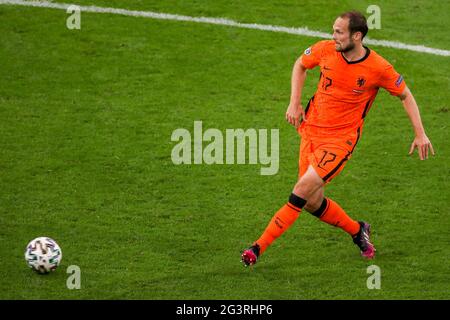 AMSTERDAM, PAYS-BAS - JUIN 17 : Daley Blind des pays-Bas lors du 2020 match de championnat européen de l'UEFA du groupe C entre l'équipe nationale des pays-Bas et l'équipe nationale de l'Autriche à l'arène Johan Cruijff le 17 juin 2021 à Amsterdam, pays-Bas (photo de Marcel ter Bals/Orange Pictures) crédit : Orange pics BV/Alay Live News Banque D'Images