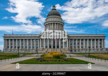 Le centre d'administration de Salt Lake City, Utah Banque D'Images