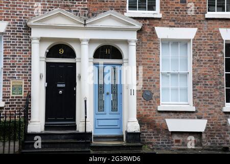 Propriété historique de Rodney Street à Liverpool Banque D'Images