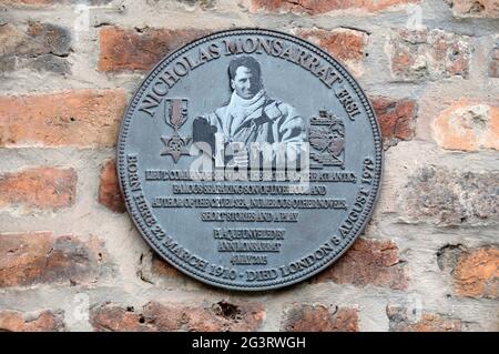 Plaque sur Rodney Street à Liverpool Banque D'Images