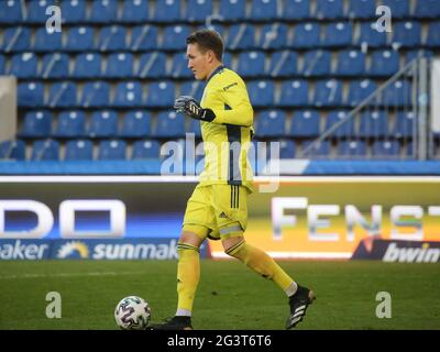 Gardien de but allemand Ron-Thorben Hoffmann FC Bayern Munich II DFB 3e saison de ligue 2020-21 Banque D'Images