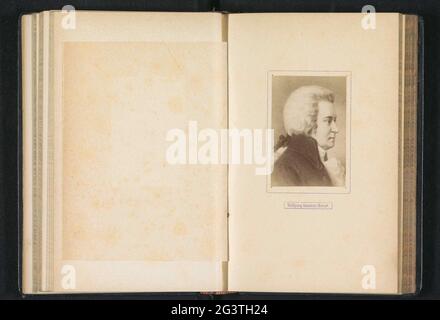 Production photo d'un portrait de Wolfgang Amadeus Mozart ; Wolfgang Amadeus Mozart. . Banque D'Images