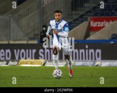 Joueur de football allemand-camerounais Leon Bell Bell 1.FC Magdeburg DFB 3.saison Liga 2020-21 Banque D'Images