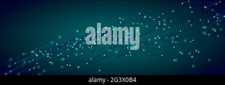 Mesh abstrait avec arrière-plan de taches brillantes Banque D'Images