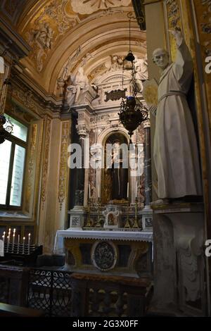 Ravenne. Basilique de Sant Apollinare Nuovo. Chapelle Saint-Antoine de Padoue. Banque D'Images