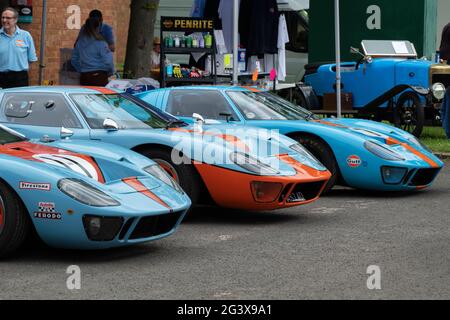 Ford GT au Bicester Heritage Centre, événement du dimanche. Bicester, Oxfordshire, Angleterre Banque D'Images