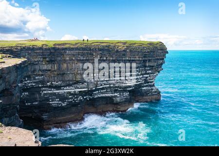 Downpatrick Head, comté de Mayo, Irlande Banque D'Images