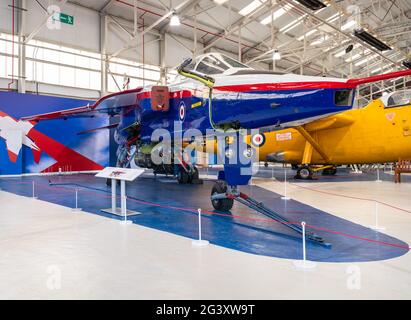 Démonstrateur SEPECAT Jaguar ACT, RAF Museum, Cosford Banque D'Images