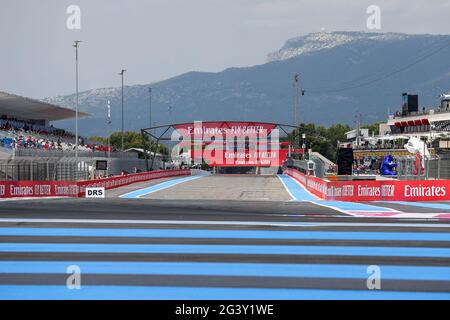 Le Castellet, France. 18 juin 2021. Le Castellet, France le 18 juin 2021 vue générale de la piste pendant la Formule 1 pratique 1 Emirates Grand Prix de France 2021 au circuit Paul Ricard. Credit: Phil Duncan chaque seconde Media/Alamy Live News Banque D'Images