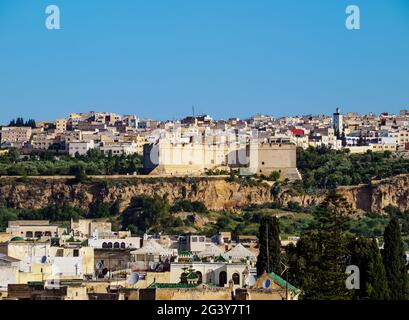 Borj Nord, Forteresse du Nord dans la vieille médina de Fès el Bali, , Fès, région de Fès-Meknès, Maroc Banque D'Images