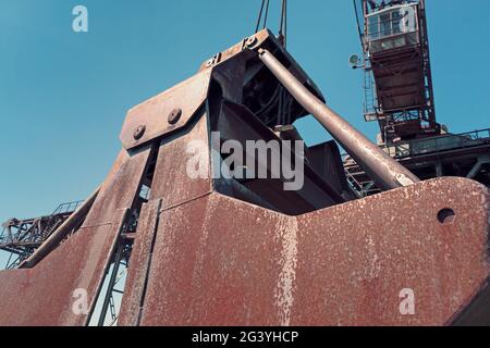 Pelle à charbon mise hors service Banque D'Images