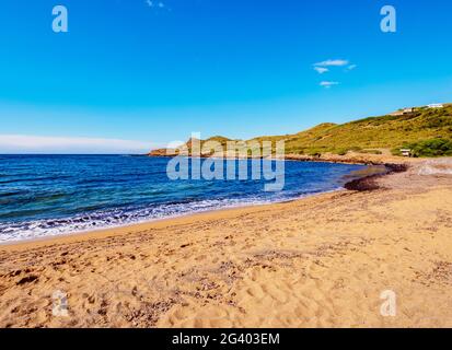 Platja de Binimella, Plage de Binimella, Minorque ou Minorque, Iles Baléares, Espagne Banque D'Images