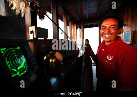 INDONÉSIE. ÎLES NUSA TENGARRA. ÎLE DE KOMODO. CROISIÈRE DE LUXE SILONA Banque D'Images