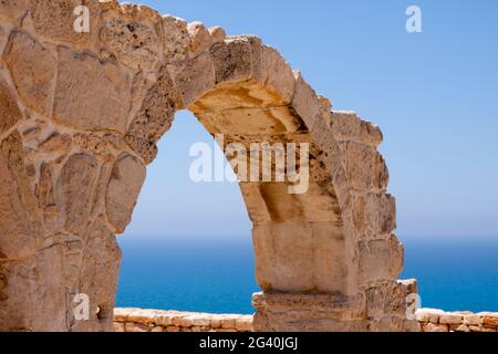 KOURION, CHYPRE/GRÈCE - JUILLET 24 : demeure dans l'ancienne ville de Kourian près d'Episkopi Chypre à Chypre le 24 juillet 2009 Banque D'Images