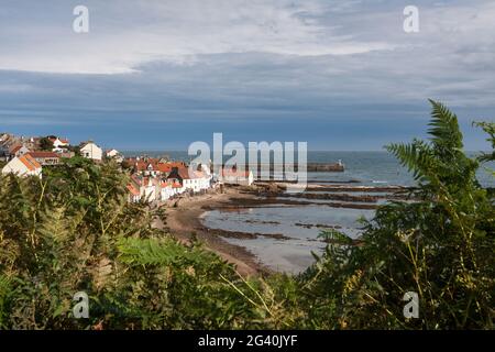 Vue sur Pittenweem à Fife Banque D'Images