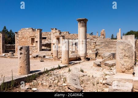 KOURION, CHYPRE/GRÈCE - JUILLET 24 : Temple d'Apollon Hylates près de kourion à Chypre le 24 juillet 2009 Banque D'Images