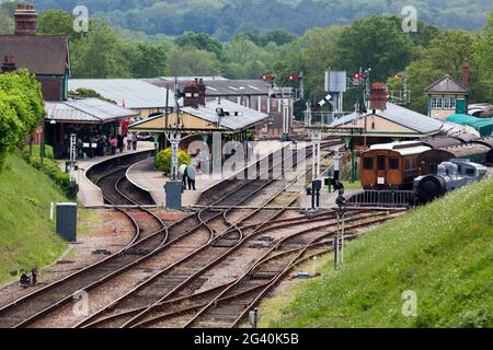 En vue de la gare Horsted Keynes Banque D'Images