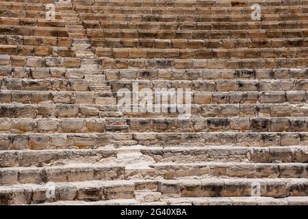 Amphithéâtre restauré dans les ruines de Kourion à Chypre Banque D'Images