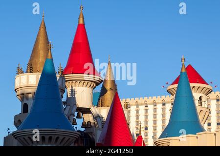 LAS VEGAS, NEVADA/USA - 1 août : Château de Walt Disney à Las Vegas le 1 août, 2011 Banque D'Images