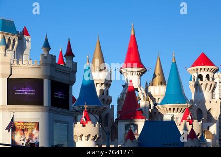 LAS VEGAS, NEVADA/USA - 1 août : Château de Walt Disney à Las Vegas le 1 août, 2011 Banque D'Images