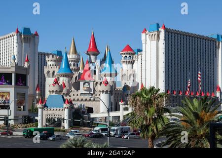 LAS VEGAS, NEVADA/USA - 1 août : Château de Walt Disney à Las Vegas le 1 août, 2011 Banque D'Images