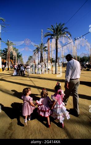 ESPAGNE, ANDALOUSIE, JEREZ DE LA FRONTERA, LA FERIA Banque D'Images