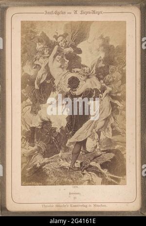 Production photo (vraisemblablement) d'un dessin intitulé 'Witch Dance'; Hexentanz. Partie de l'album avec 30 photo de la production de dessins de l'histoire faust de J.W. Von Goethe. Banque D'Images