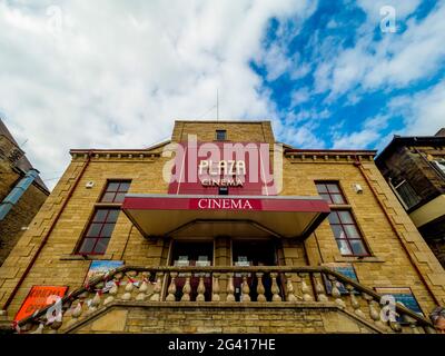 Façade extérieure du cinéma Plaza à Skipton, North Yorkshire, Royaume-Uni. Banque D'Images