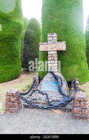 PUNTA ARENAS, CHILI - 3 MARS 2015 : tombes et tombes dans un cimetière de Punta Arenas, Chili. Banque D'Images