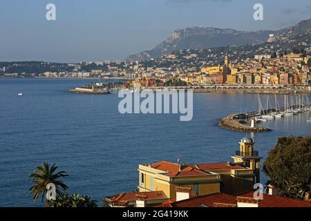 Menton, Provence-Alpes-Côte d'Azur, France Banque D'Images