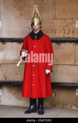 Lifeguard de la Household Cavalry Queens Banque D'Images