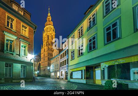 Eglise de la ville de Saint-Moriz à Coburg, haute-Franconie, Bavière, Allemagne Banque D'Images