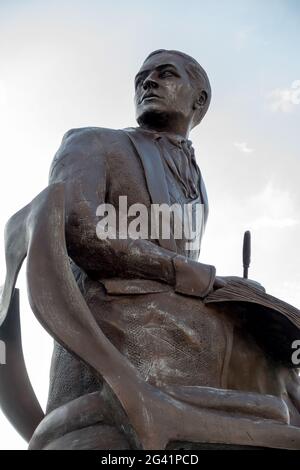 Portrait de la statue en l'honneur des Ivor Novello Banque D'Images