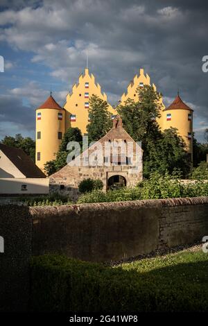 Château d'Erbach, quartier Alb-Donau, Danube, Bade-Wurtemberg, Allemagne Banque D'Images