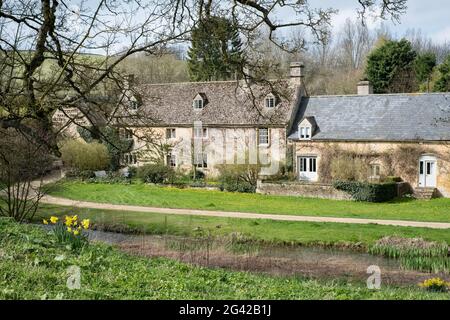 Vue panoramique du Village d'abattage supérieur Banque D'Images
