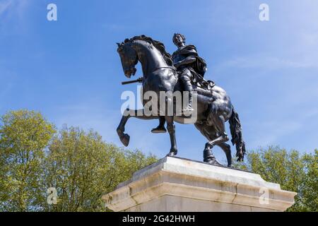 BRISTOL, Royaume-Uni - Mai 14 : statue de William III memorial à Bristol le 14 mai, 2019 Banque D'Images