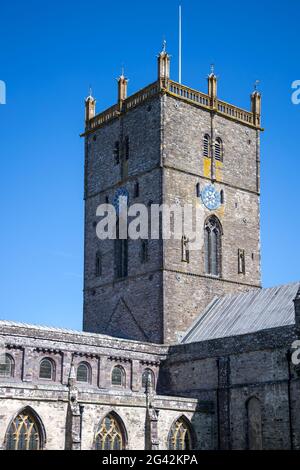 ST DAVID'S, PEMBROKESHIRE/UK - Septembre 13 : Vue sur la cathédrale de St David's dans la région de Pembrokeshire le 13 septembre 2019 Banque D'Images