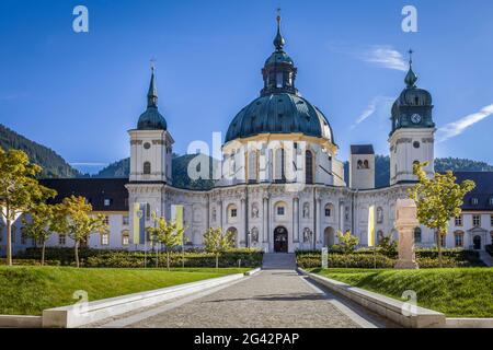 Abbaye bénédictine Ettal, haute-Bavière, Allgäu, Bavière, Allemagne Banque D'Images